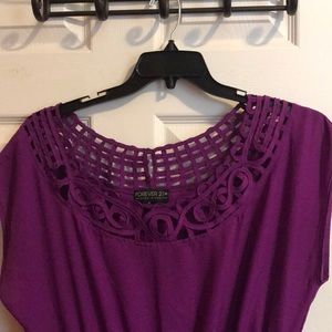 Purple lace party dress